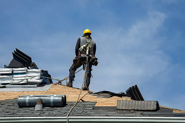 Professional Gutter Installation technician working in Cross Plains, TN